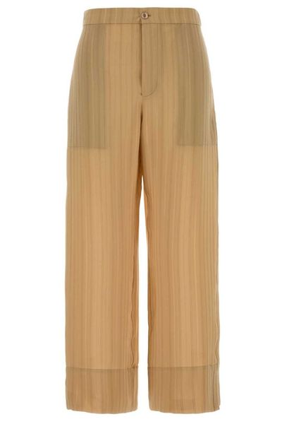 Saint Laurent Embroidered Wide-Leg Pants