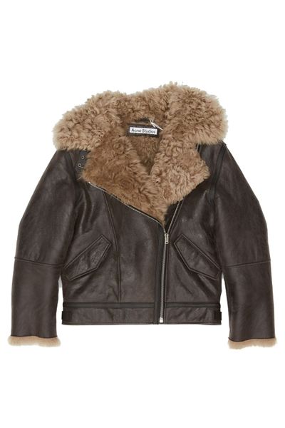 Acne Studios Leather Shearling Jacket