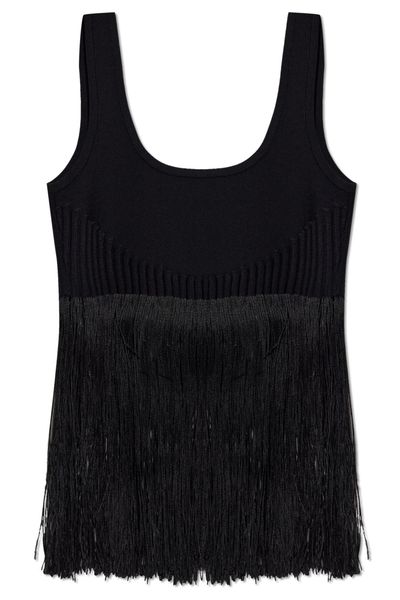 Alaïa Fringed Knitted Tank Top