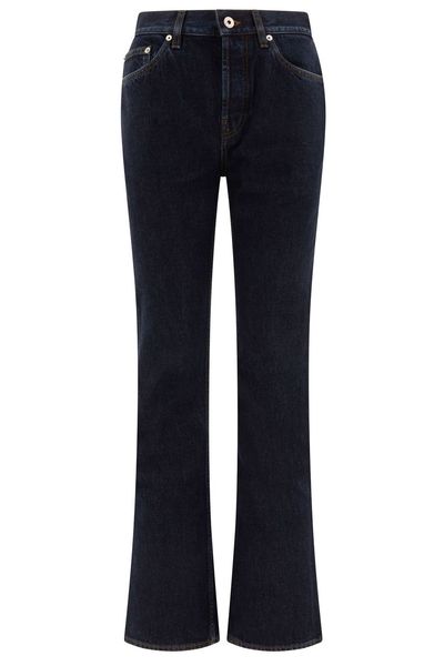 Burberry Logo Patch Straight-Leg Jeans