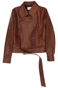 Magda Butrym Waist Belt Fitted Leather Jacket
