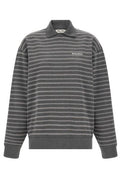 Miu Miu Striped Collared Sweatshirt