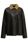 Khaite Wilson Caban Leather Jacket