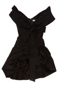 Magda Butrym Draped Shawl-Collar Midi Dress