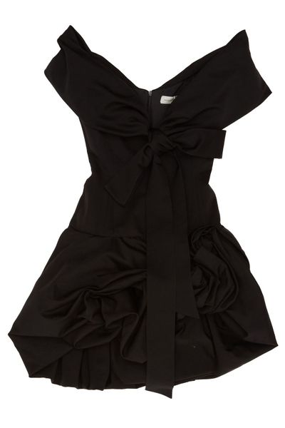 Magda Butrym Draped Shawl-Collar Midi Dress