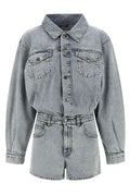 Haikure Elle Authentic Lax Denim Short Jumpsuit