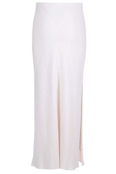 Brunello Cucinelli Side Slit Midi Skirt