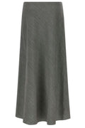 Alberta Ferretti Bell Chevron Maxi Skirt