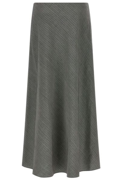 Alberta Ferretti Bell Chevron Maxi Skirt