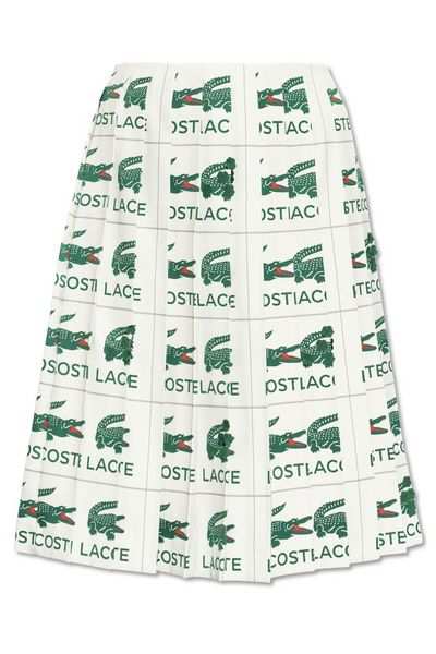 Lacoste Graphic Logo Pleated Skirt