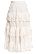 Zimmermann Lucky Embroidered Midi Skirt