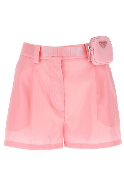Prada Belted Pouch Shorts