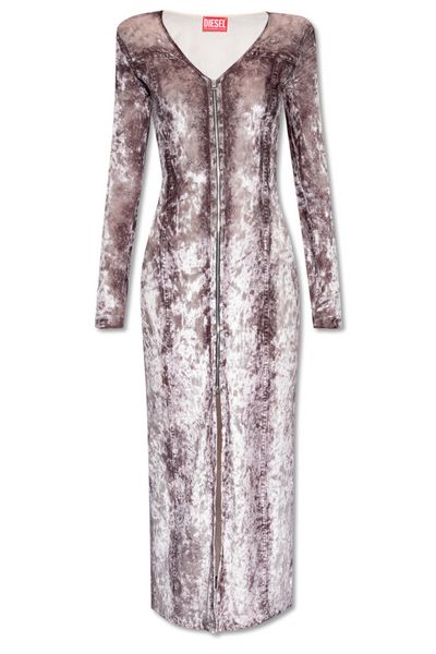 Diesel D-Martel V-Neck Midi Dress