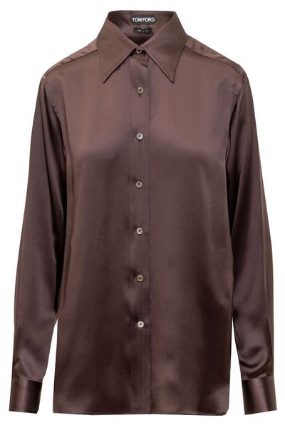 Tom Ford Fluid Charmeuse Satin Shirt