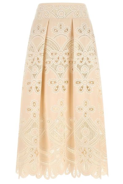 Elie Saab Embroidered Skirt