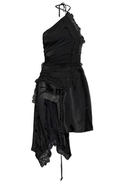 Vetements Lace Detailed Halterneck Dress