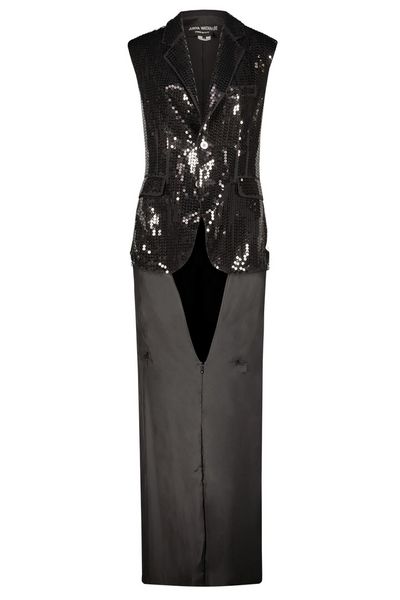 Junya Watanabe Sleeveless Sequinned One-Piece Dress