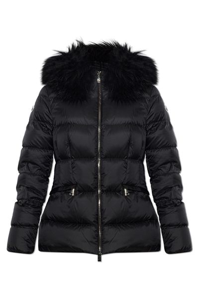 Moncler Boed Fur-Trim Hooded Padded Jacket