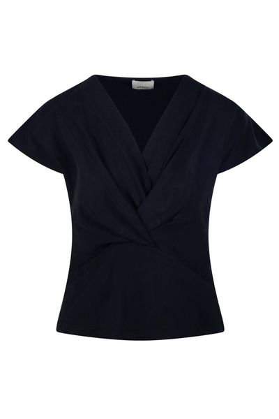 Isabel Marant Nadrine Draped V-Neck Top