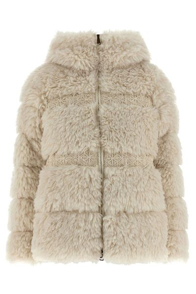 Moncler Verie Teddy Hooded Short Down Jacket