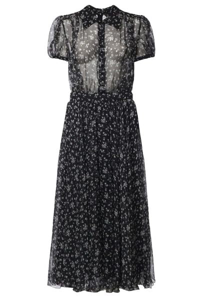 Dolce & Gabbana Floral-Printed Chiffon Dress