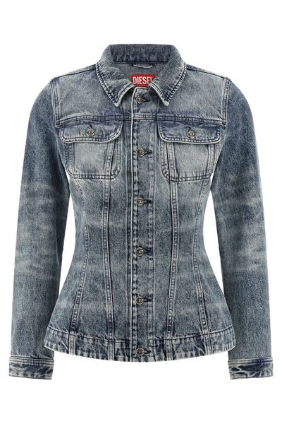 Diesel De Katerin Button-Up Denim Jacket