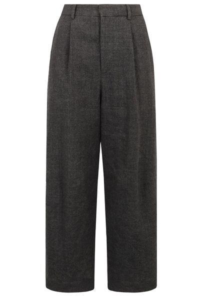 R13 Wide Pleated Pants