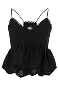Weekend Max Mara Embroidered Spaghetti Strap Top