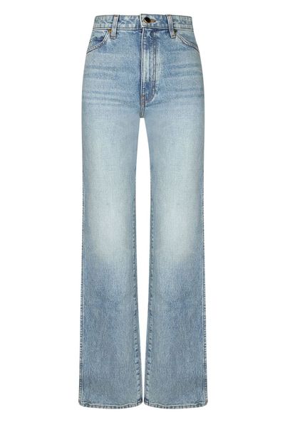 Khaite High-Rise Straight-Leg Jeans