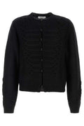 Alexander McQueen Long Sleeved Crewneck Buttoned Cardigan