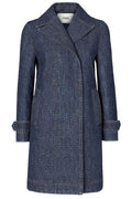 Fendi Double Breasted FF Denim Midi Jacket