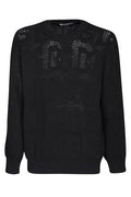 Dolce & Gabbana Logo-Jacquard Drop Shoulder Jumper