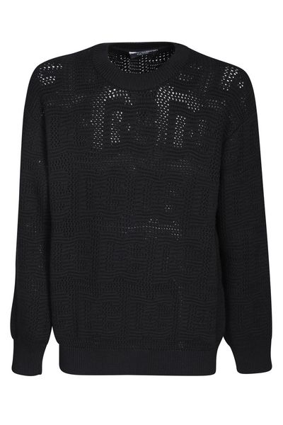 Dolce & Gabbana Logo-Jacquard Drop Shoulder Jumper