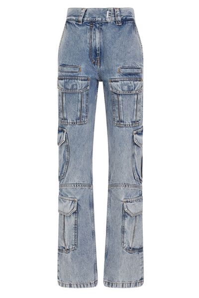 Givenchy Logo Plaque Cargo Jeans