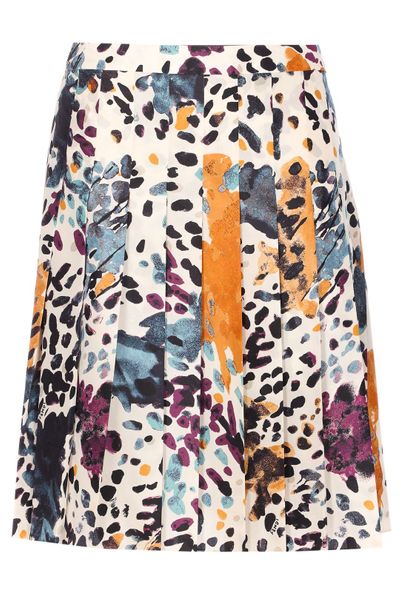 Fendi Falena Printed Midi Skirt