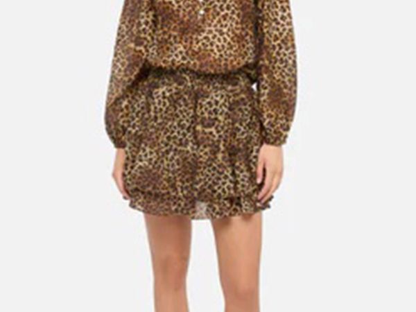 Mc2 Saint Barth Ruffled Printed Mini Skirt