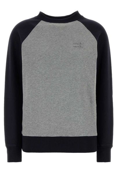 Miu Miu Raglan Logo Sweatshirt