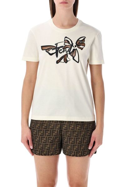 Fendi Nigthfly Printed Crewneck T-Shirt