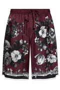 Dolce & Gabbana Peony Foliage Printed Shorts