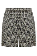 Balmain Elasticated Waistband Monogram Patterned Shorts