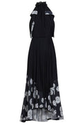 Lanvin Floral Pleated Maxi Dress