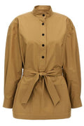 Saint Laurent Button Detailed Belted Tunic