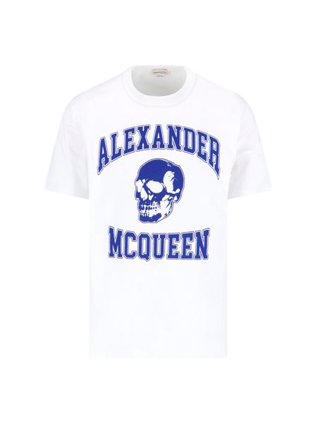 Alexander McQueen Skull Logo-Printed Crewneck T-Shirt