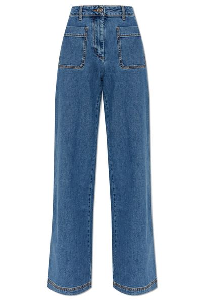 Etro Patch Pocket Wide-Leg Jeans