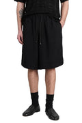 Laneus Drawstring Elasticated Waistband Shorts