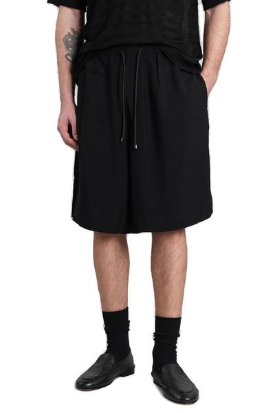 Laneus Drawstring Elasticated Waistband Shorts
