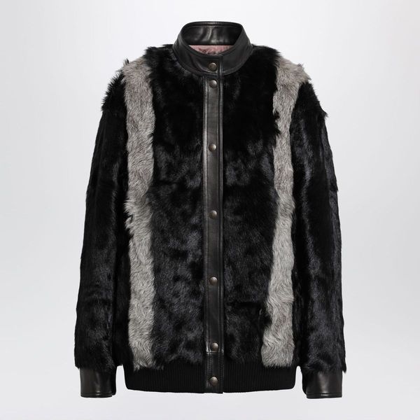 Valentino Panelled Faux Fur Coat