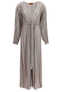 Missoni Striped Sequin Belted Maxi Dress