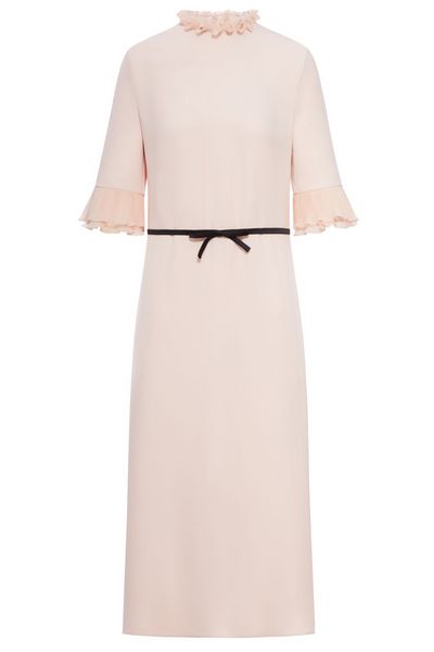 Valentino Ruffled Bow Detailed Dress