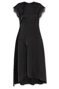Allsaints Lace Trim Asymmetric Dress